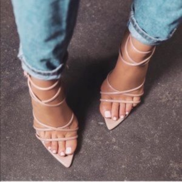 ADA Strappy Heels - Nude - Picture 3 of 7